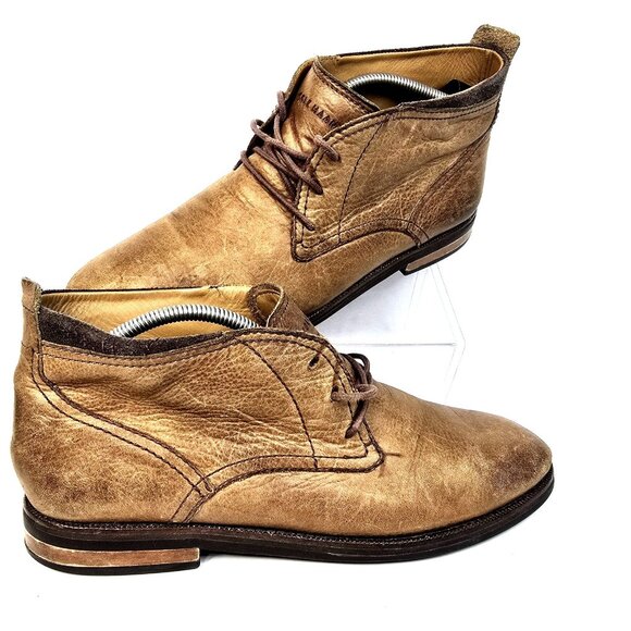 Cole Haan Kennedy Brown Leather Grand Chukka Style Rustic Boots Men’s Size 10 - Picture 1 of 9